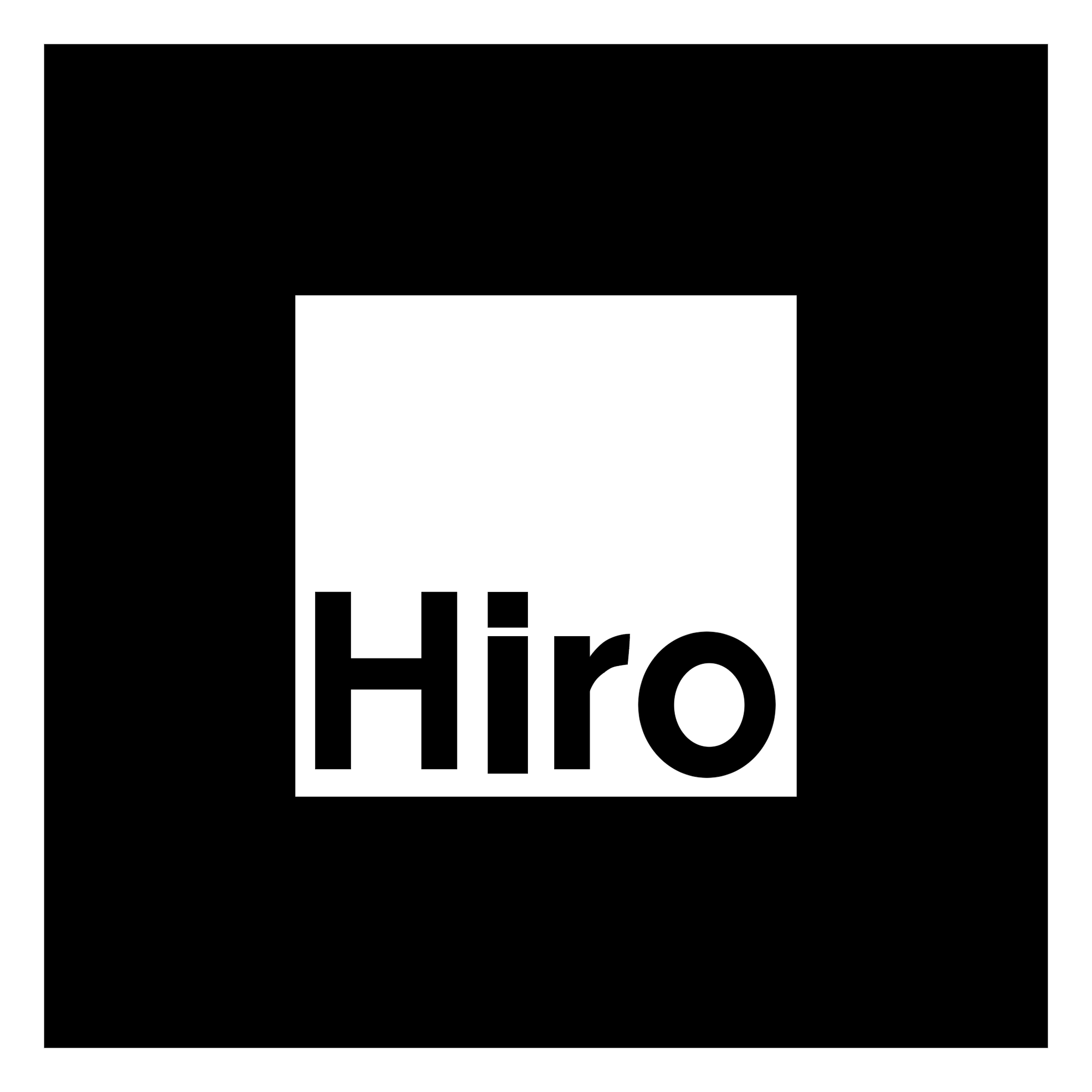 Marcador Hiro para mostrar el modelo de eclipse